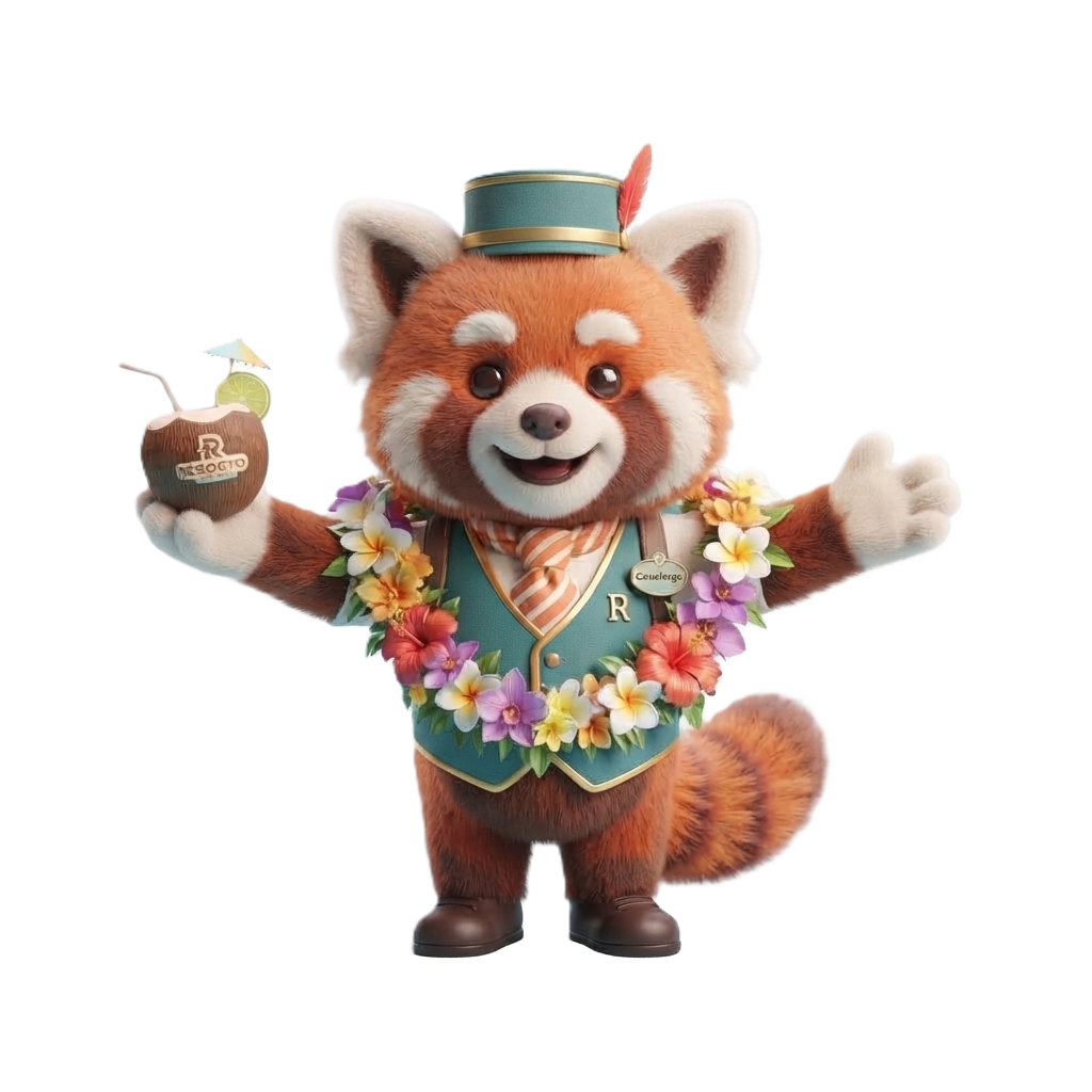 Resorto Red Panda Mascot